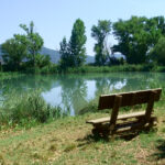 Le lac de pèche des Salette de Château-Arnoux de l'hôtel du lac