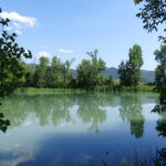 le lac de Château-Arnoux de l'hôtel du lac